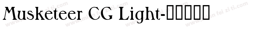 Musketeer CG Light字体转换
